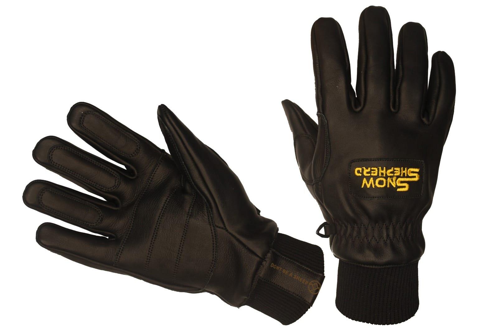 SNOWSHEPHERD Leather Ski Guide Pro Gloves Black