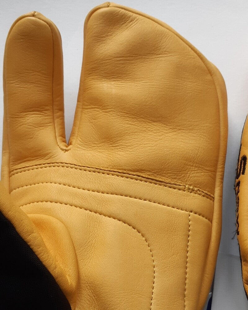 3 Finger Mittens Tan & Black 2/4