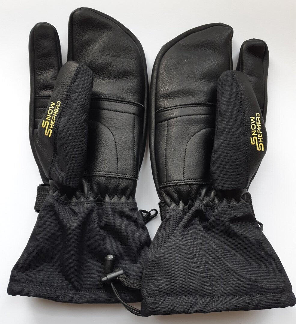 3 Finger Mittens Black 2/5