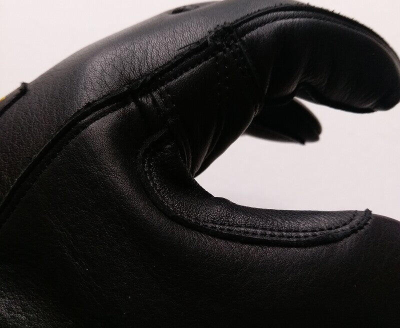 Leather Ski Guide Pro Gloves Black 2/3
