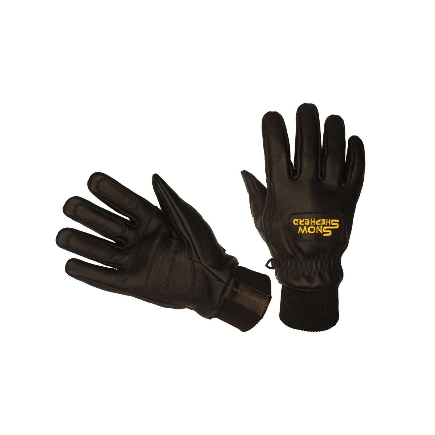 SNOWSHEPHERD Leather Ski Guide Pro Gloves Black