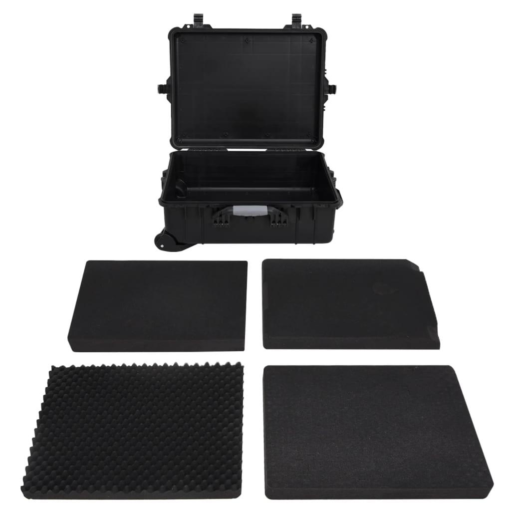 FlightCase Vidaxl Durable sur Roues 63x50x23 cm Noir 2/4