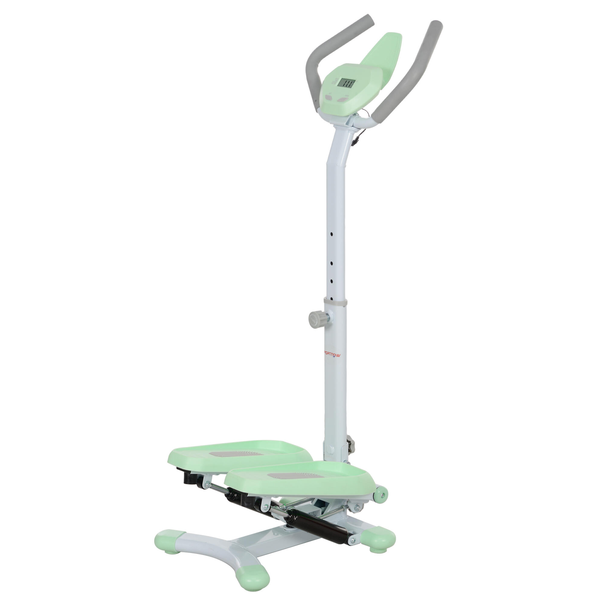 SPORTNOW SPORTNOW Stepper con Manubrio Regolabile su 3 Livelli in Acciaio e ABS Verde