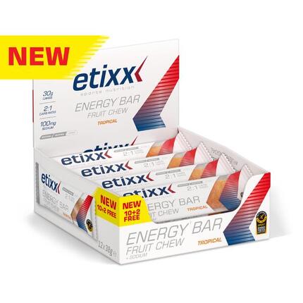 Energy Bar Fruit Chew Red Fruits 12x38g