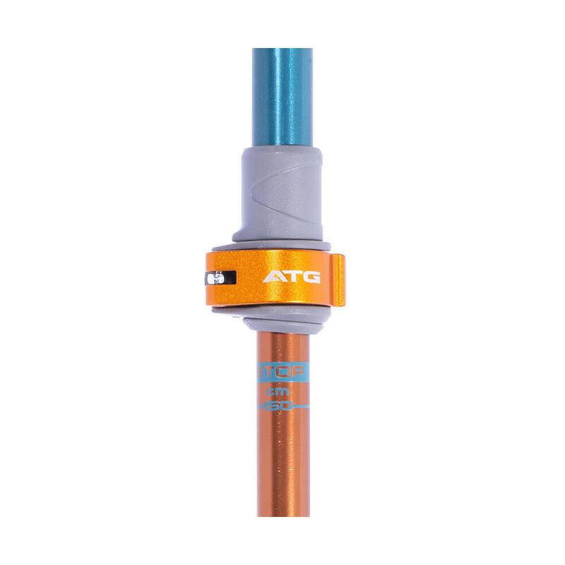 Set bete telescopice Pinguin Tour Long, 2 bucati, 86-150cm, albastru/portocaliu