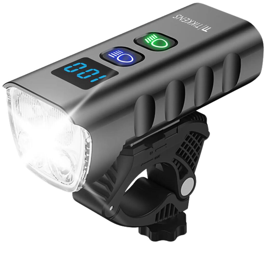 Tikkens Bike Light LED – 1600 Lumen Front Bicycle Light – USB-C Rechargeable
