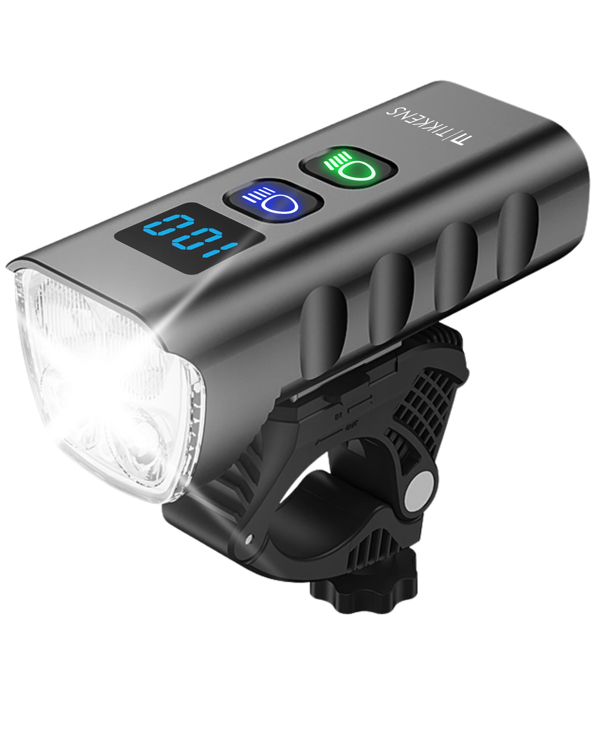 TIKKENS Fietsverlichting LED 1600 Lumen - Fietslamp USB Oplaadbaar - Powerbank