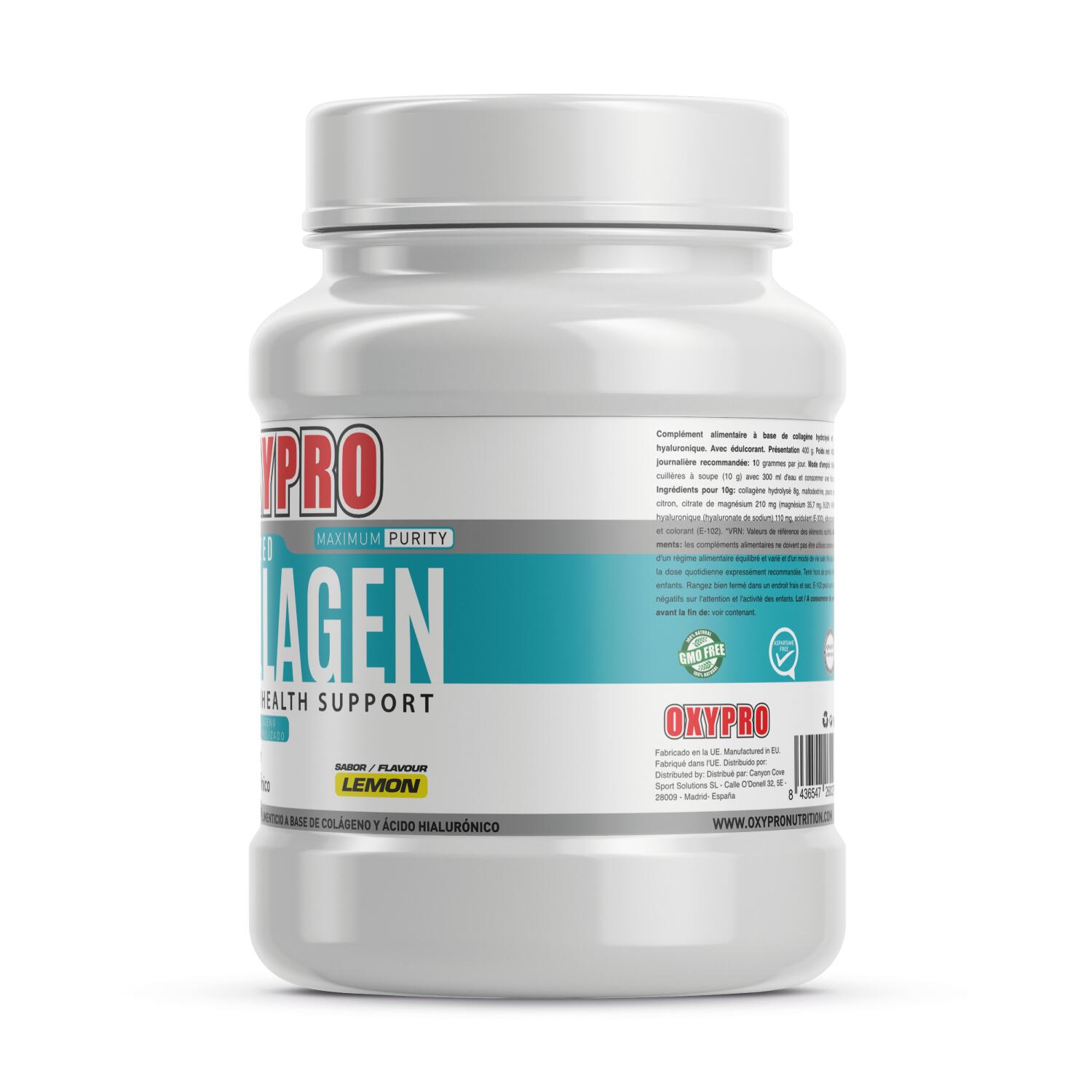 COLÁGENO HIDROLIZADO 400gr  con ácido hialurónico y magnesio 3/3