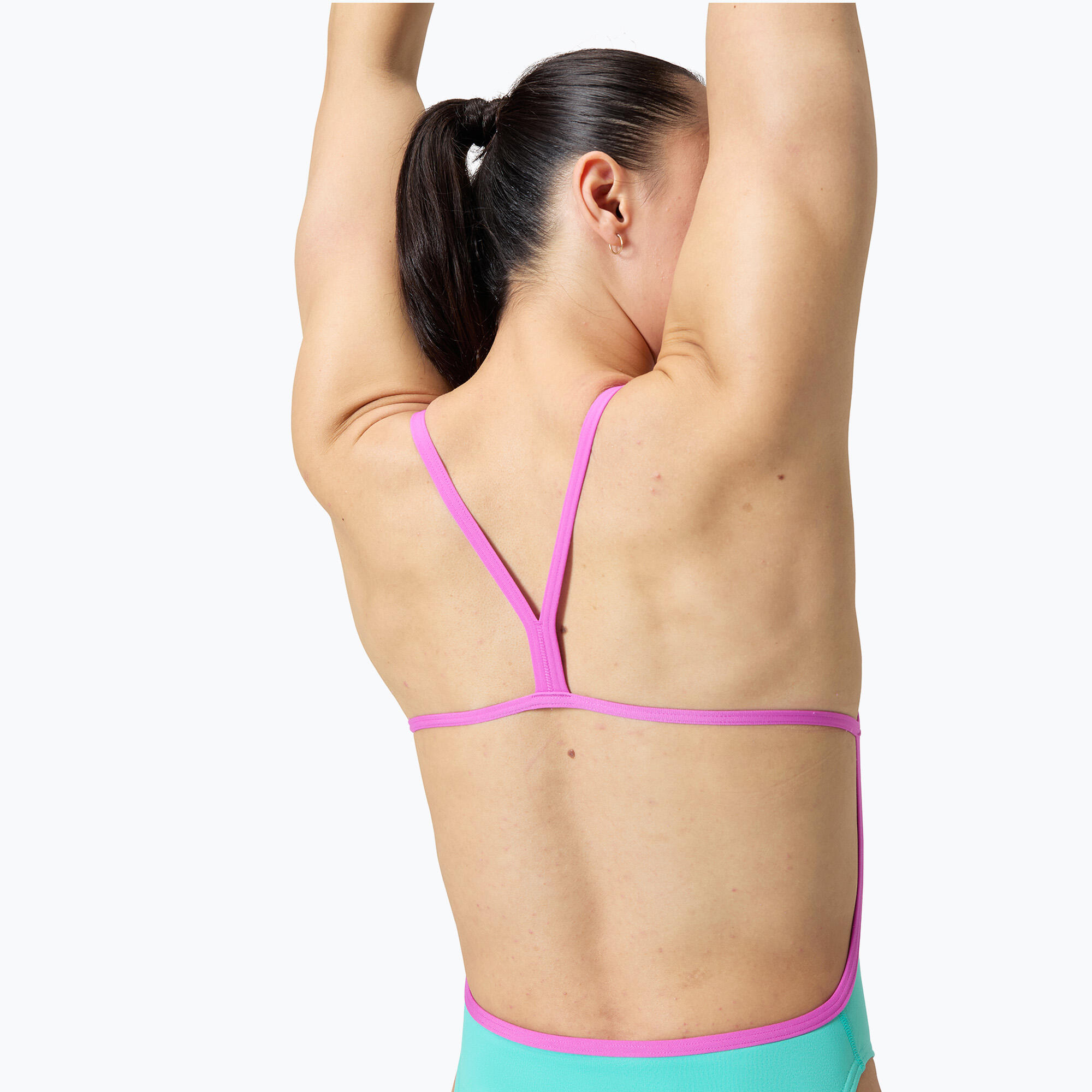 Speedo Solid Vback Einteiliger Badeanzug für Damen 5/5