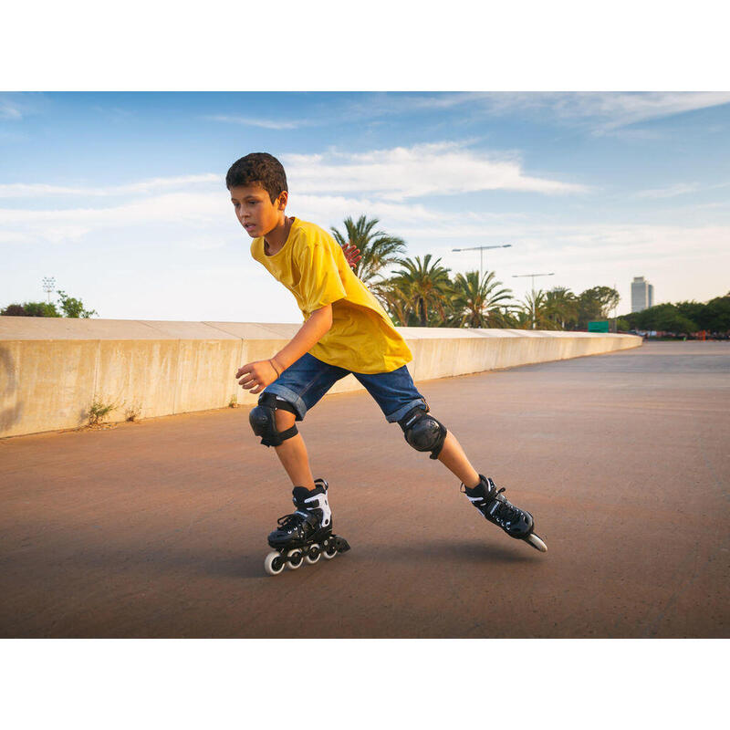 Powerslide Urban Skates Khaan Junior Sqd Negru Ajustabil.