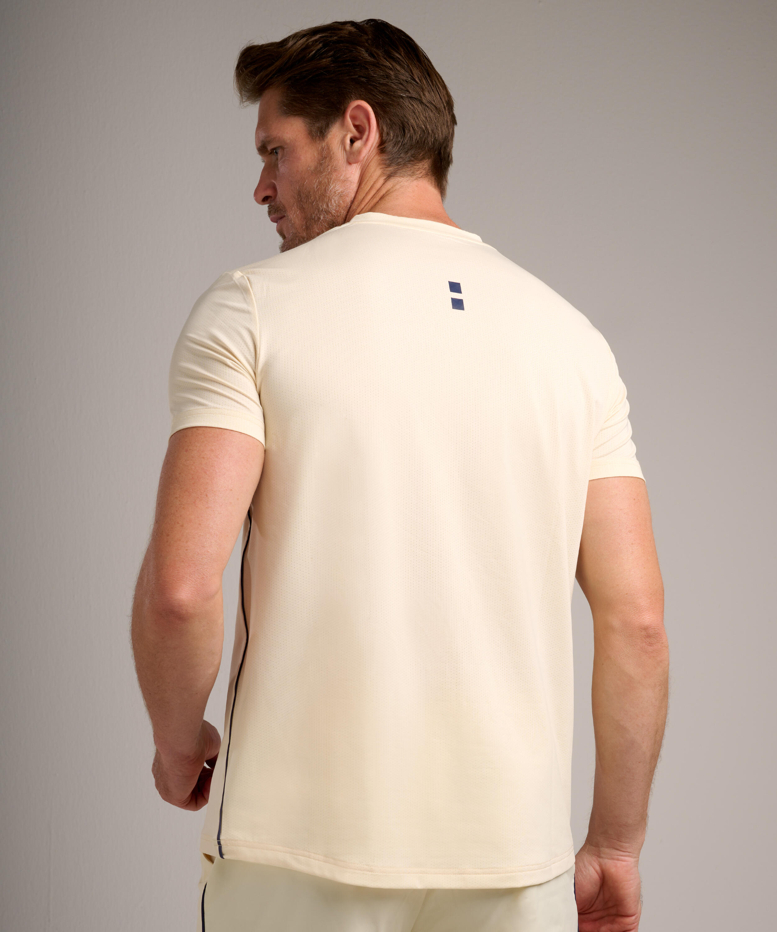 Performance Tennis/Padel T-Shirt Herren Yellow Breeze 3/4