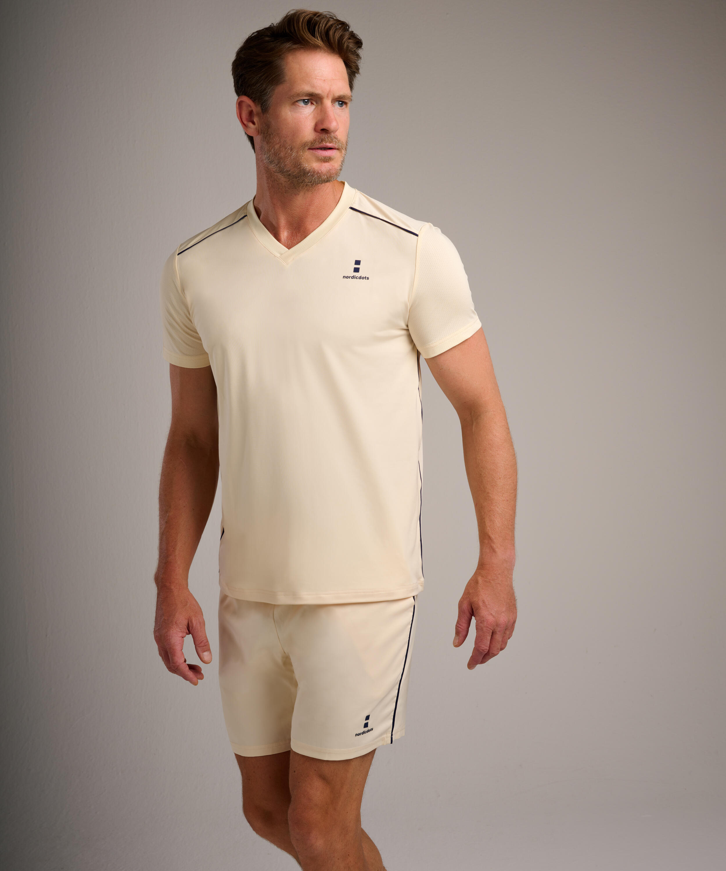 Performance Tennis/Padel T-Shirt Herren Yellow Breeze 4/4