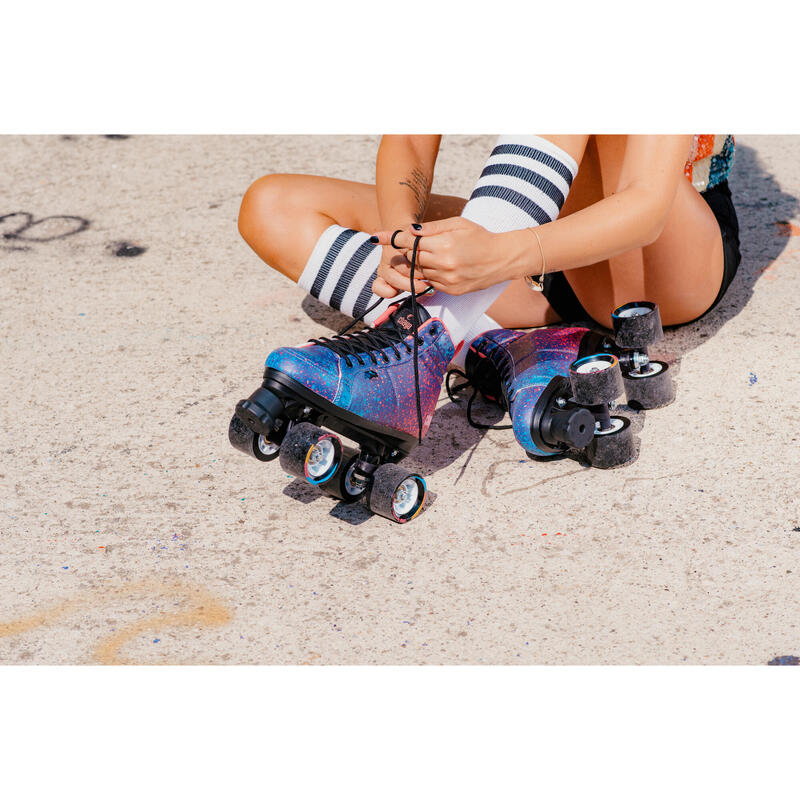 Patine cu rotile vintage Powerslide Chaya aerografate