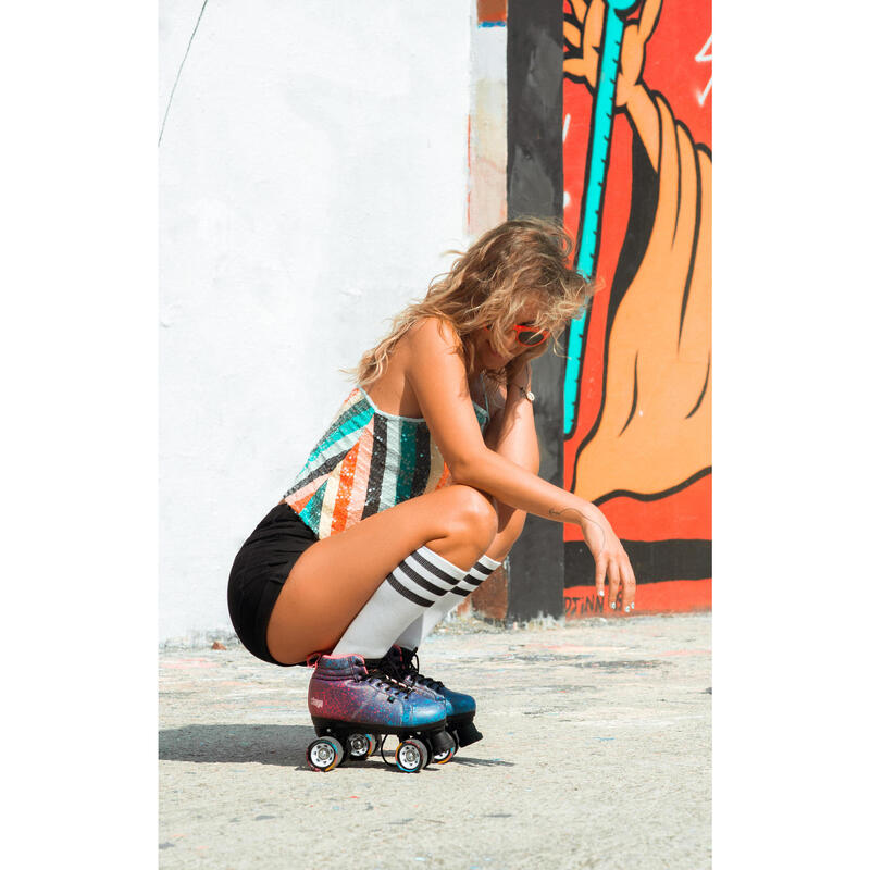 Patine cu rotile vintage Powerslide Chaya aerografate