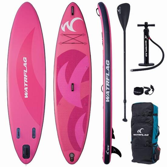 Wysokiej jakości nadmuchiwana deska SUP WATRFLAG Glide Pink 10'6"zestaw ALLROUND