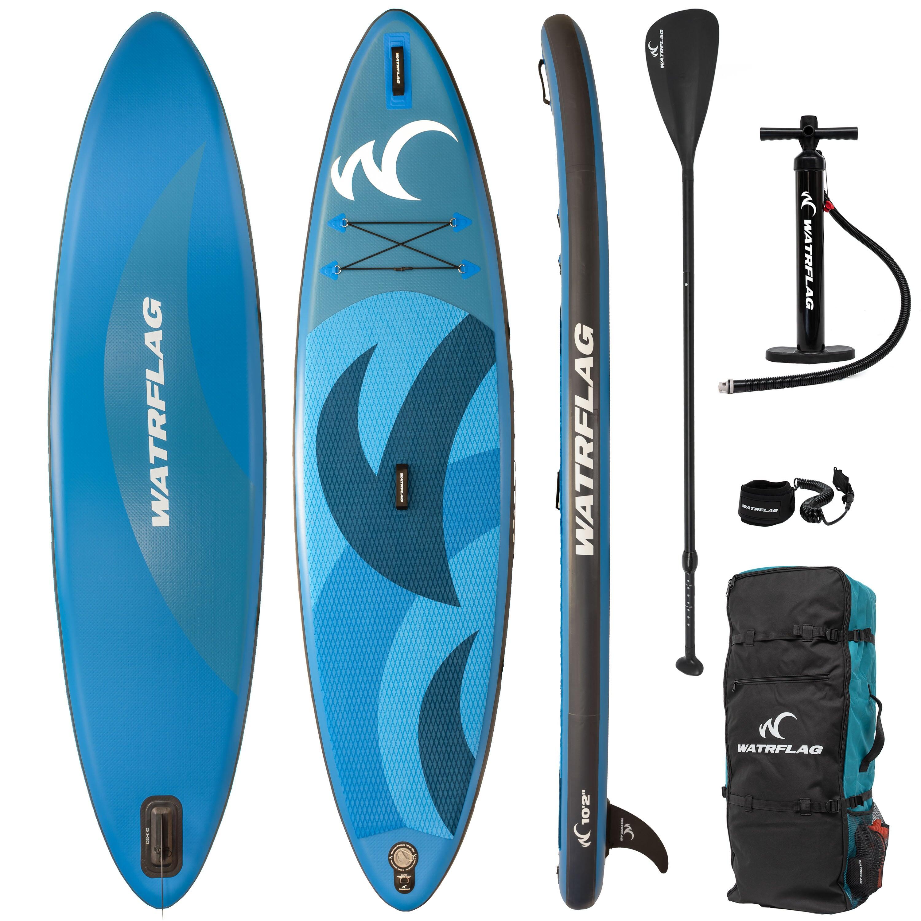 Watrflag - Stand Up Paddle Gonflable Watrflag Flow 10'2" - Qualité Premium - Set - Allround - Planche De Stand Up Paddle - Bleu - Decathlon