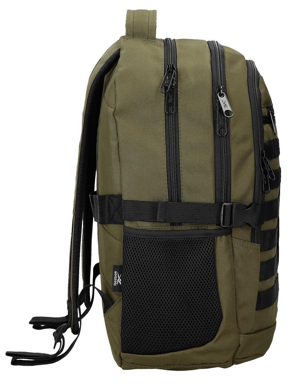 Mochila dos compartimentos Unisex Reebok Cross one 46cm caqui 4/5
