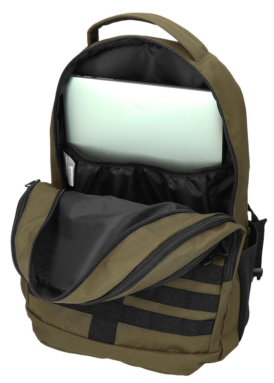 Mochila dos compartimentos Unisex Reebok Cross one 46cm caqui 3/5