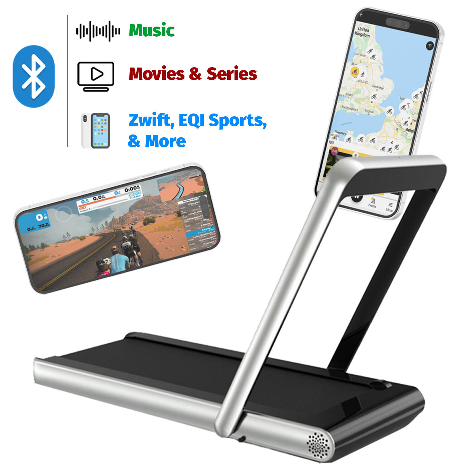 Tapis de course T400PRO. Pliage compact. Usage semi-professionnel/professionnel. 5/6