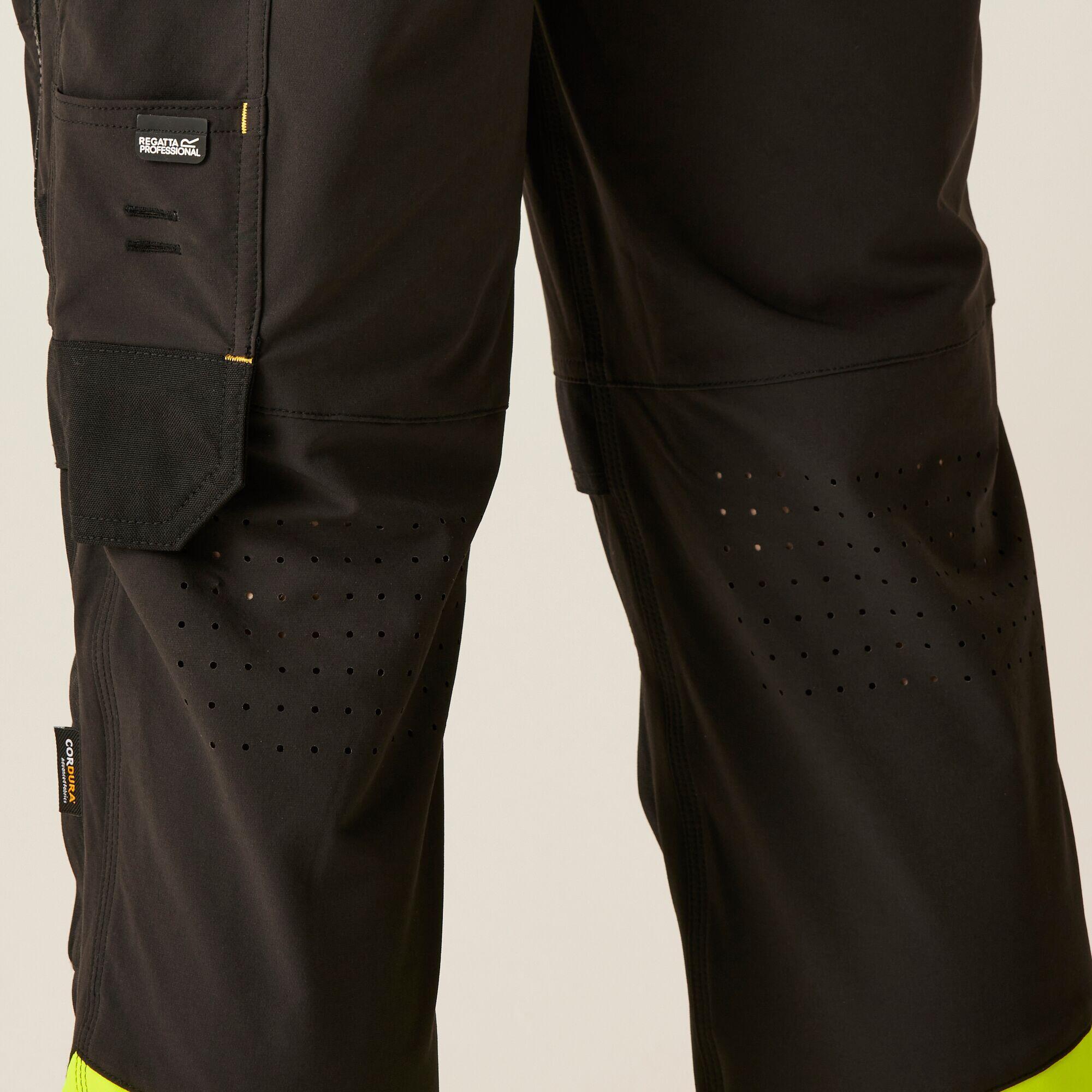Herren Hose dehnbar, atmungsaktiv - X-PRO, schwarz 6/7