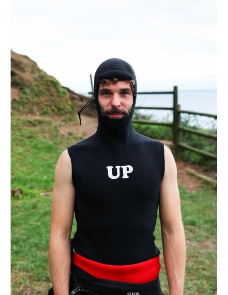 Giacca in neoprene surf adulto acqua fredda 2/2 mm UP Surfboards Nero 2/3