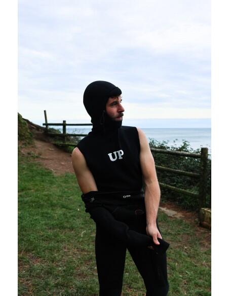 Giacca in neoprene surf adulto acqua fredda 2/2 mm UP Surfboards Nero 3/3