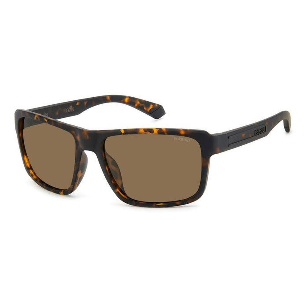 Polaroid - Lunettes De Soleil Polarisées Polaroid Pld 2158/s Hgc Pour Homme, Taille 58 Mm - Lunettes De Soleil - Marron|multicolore - Taille Unique - Decathlon