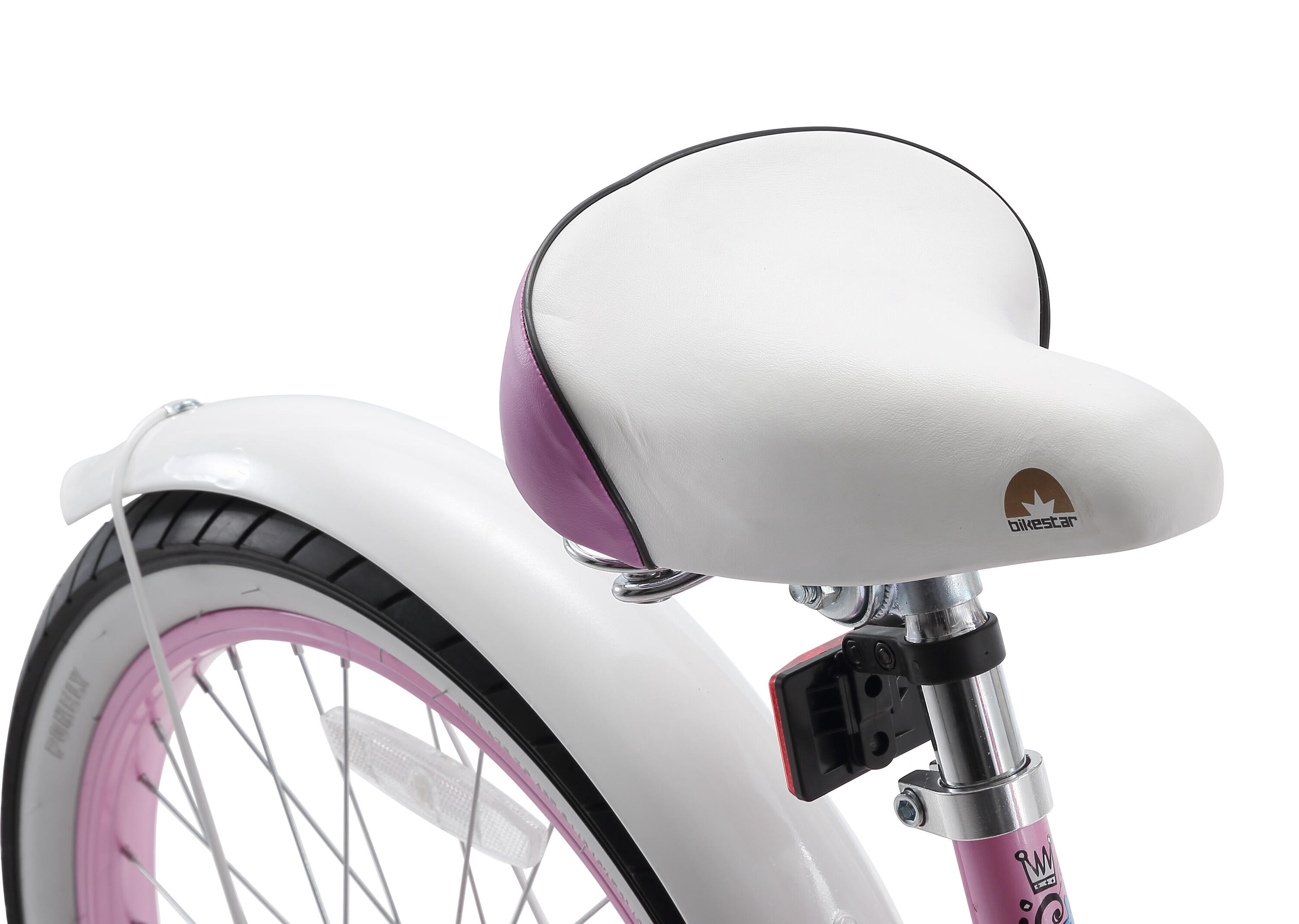 Bikestar kinderfiets Cruiser 20 inch roze 6/7