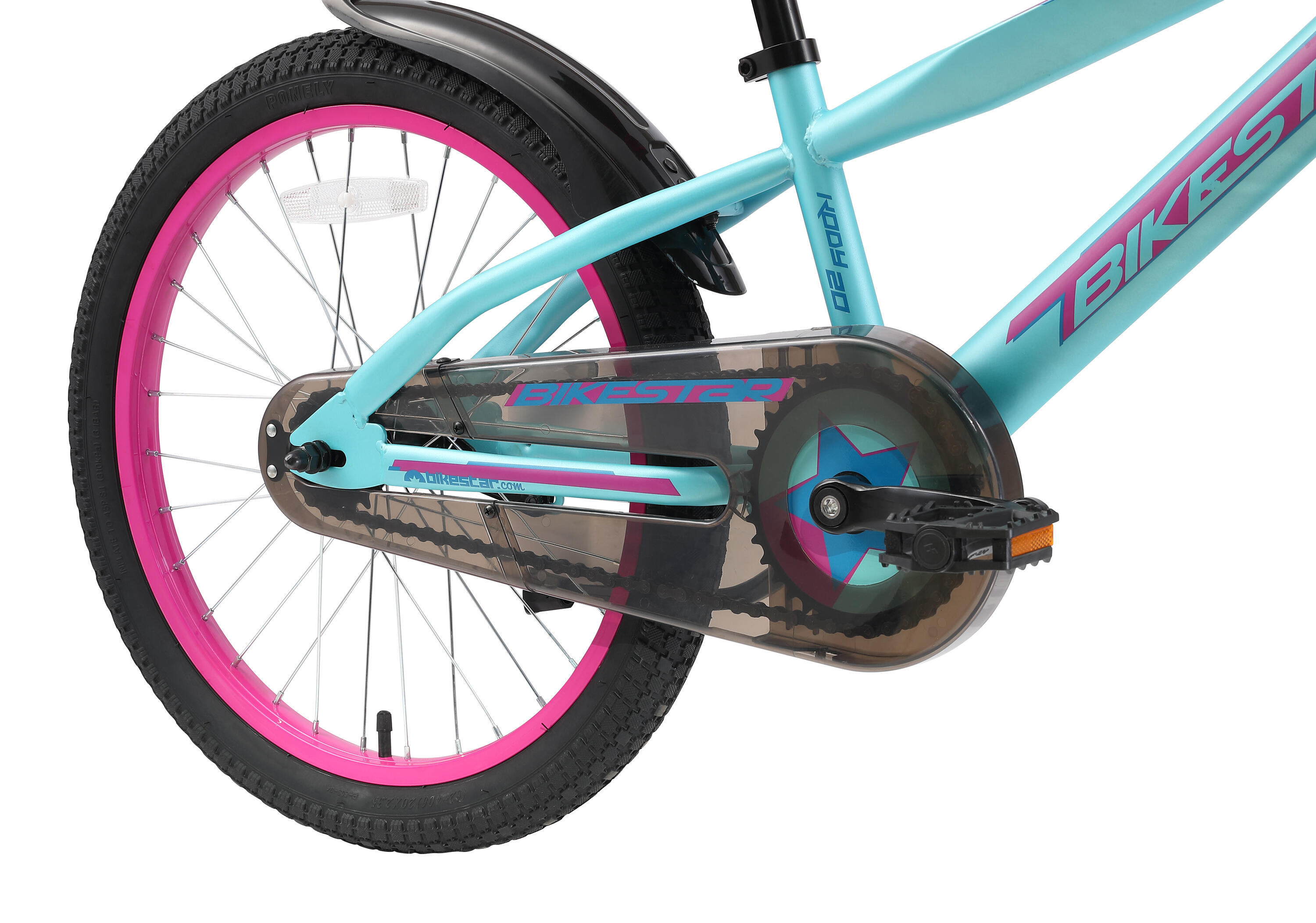Bikestar kinderfiets Urban Jungle 20 inch paars/turquoise 7/7