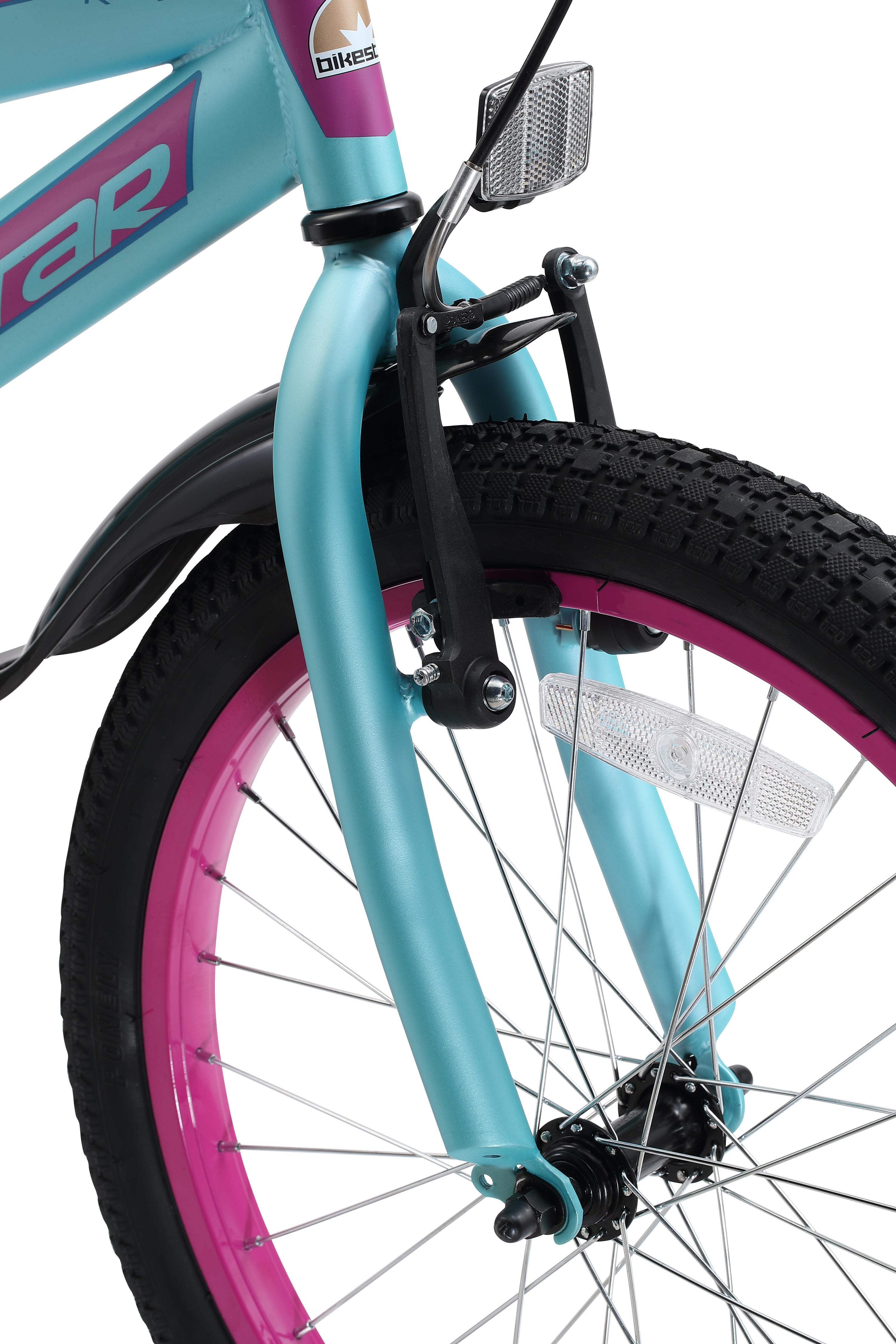Bikestar kinderfiets Urban Jungle 20 inch paars/turquoise 6/7