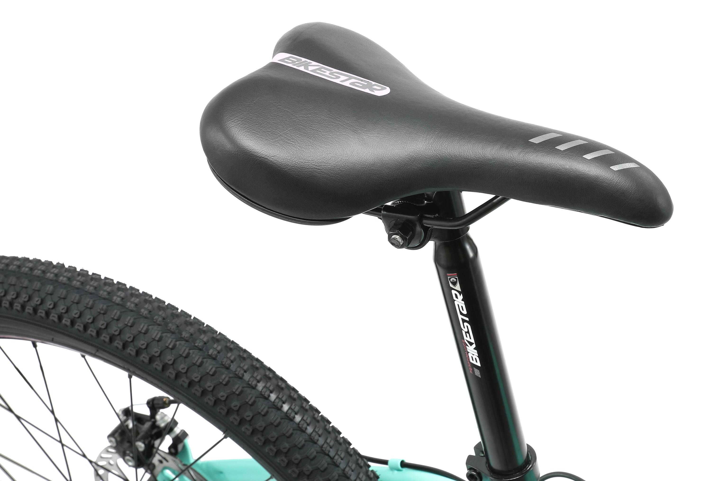 Bikestar MTB Fully staal 21speed 24inch mintgroen/roze 7/7