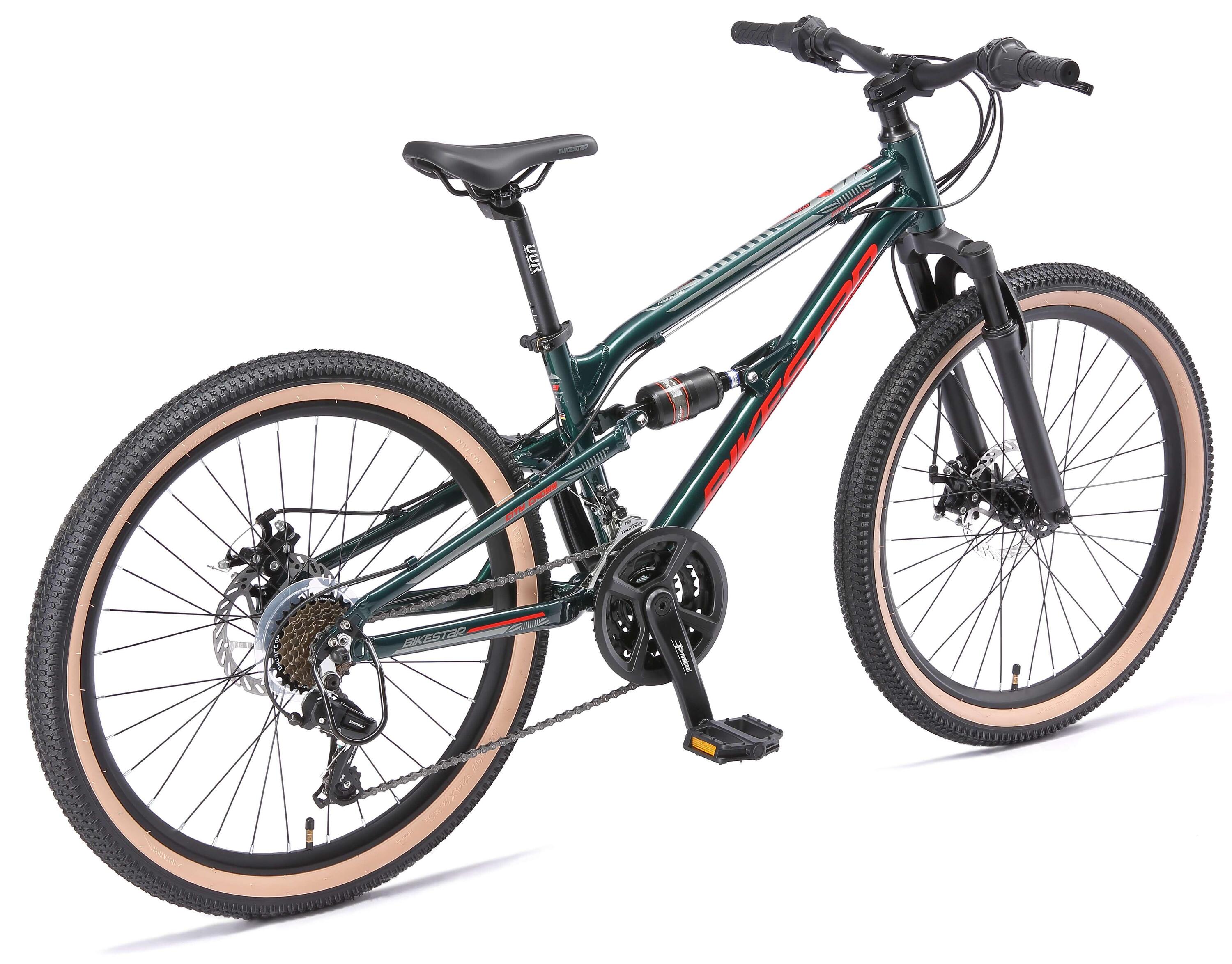 MTB 24" alluminio, bici bambini 9 anni, hardtail, 21 velocità, freno a disco 6/7