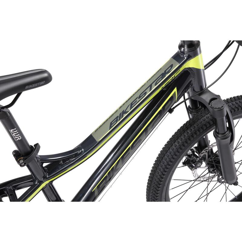 VTT 20" aluminium, vélo enfant 6 ans, semi-rigide, 21 vitesses, frein à disque
