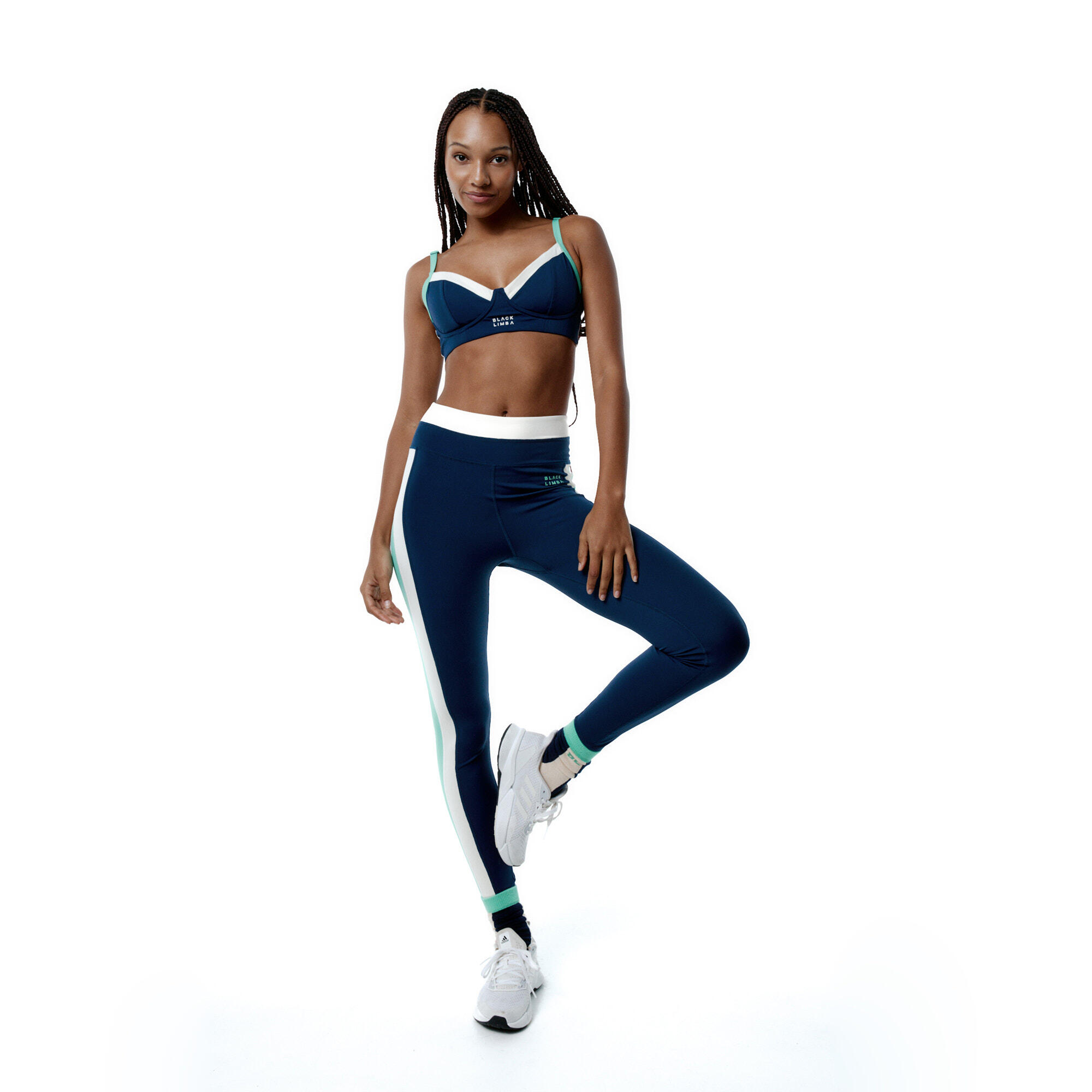 Conjunto desportivo Top+Legging Duality & SynergyFit das mulher Black Limba
