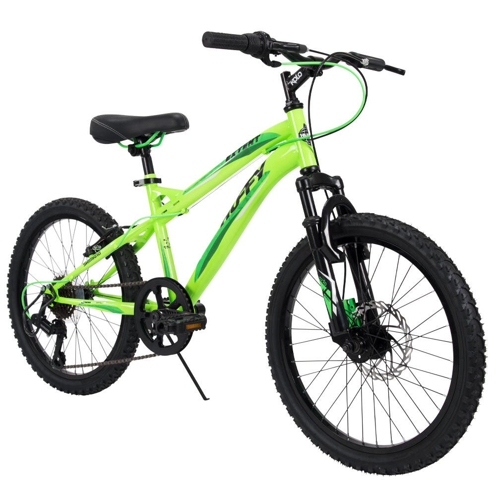 Huffy Extent Kids Mountain Bike 20 Wheel 6 9 Years 6 Speed Antifreeze Green