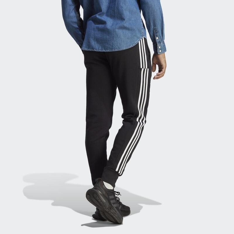 Essentials French Terry Tapered Cuff 3-Stripes Broek