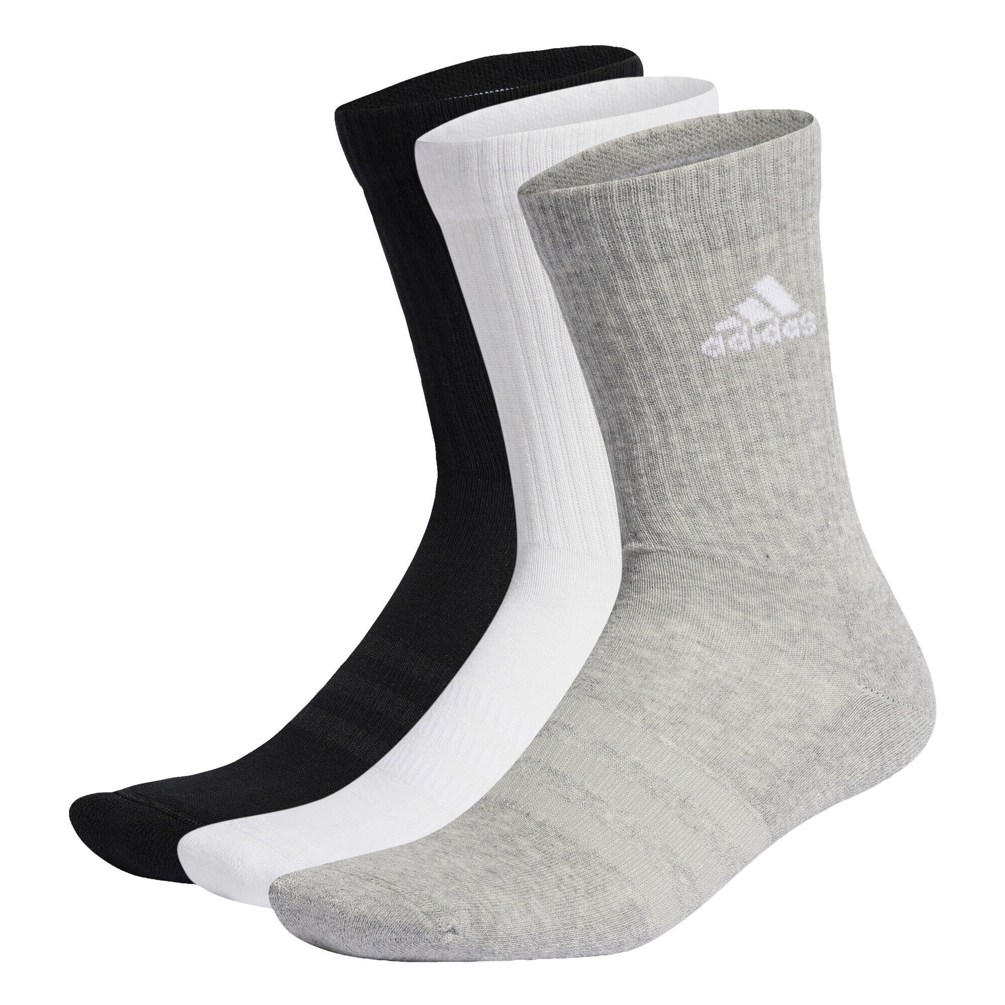 ADIDAS Meias de Cano Médio Acolchoadas – 3 pares