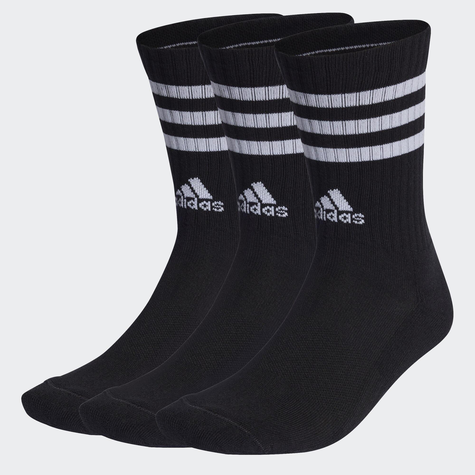 3-Streifen Cushioned Crew Socken, 3 Paar 2/2