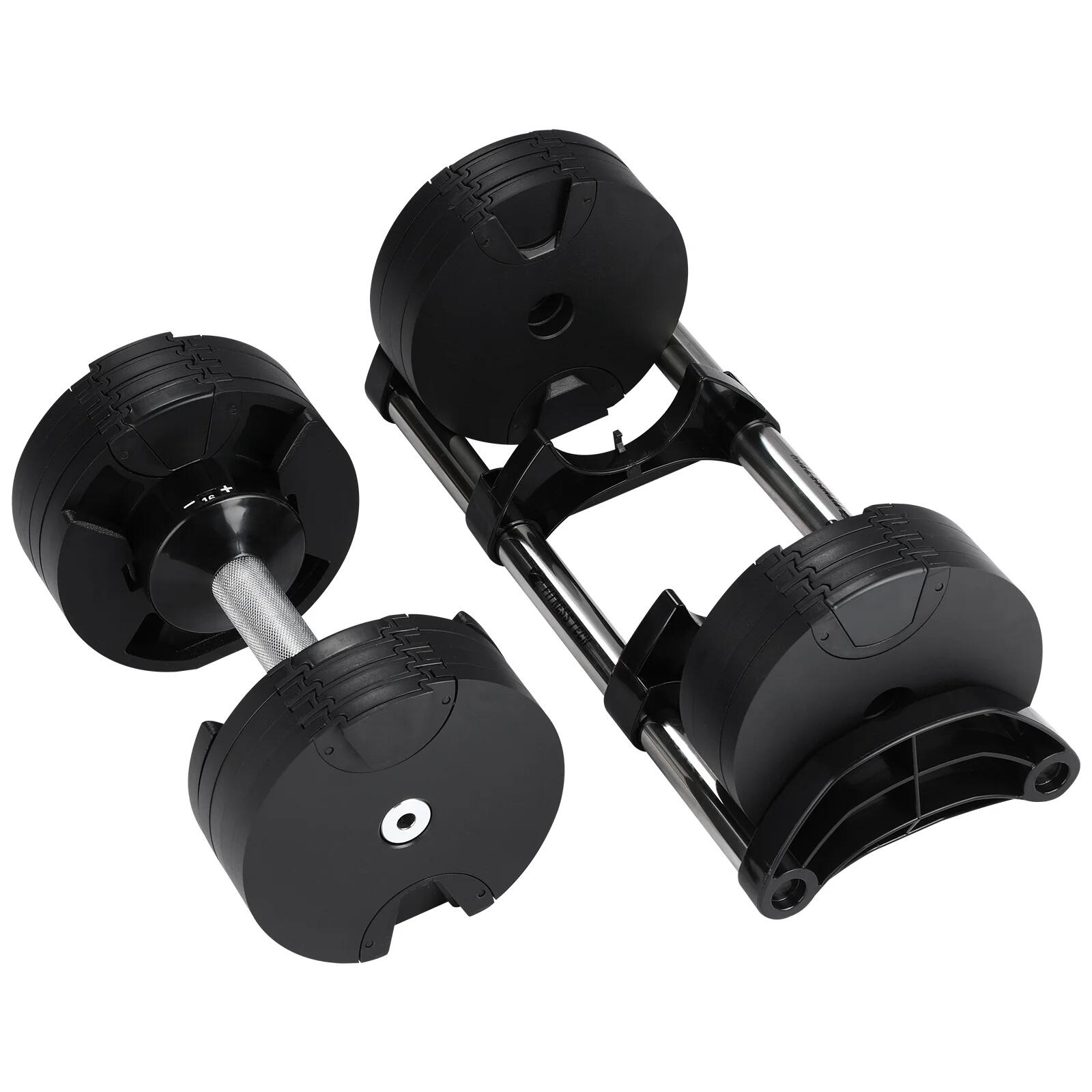 Lot de 2 Haltères Réglables de 2 à 32kg Fitness Tech 6/8