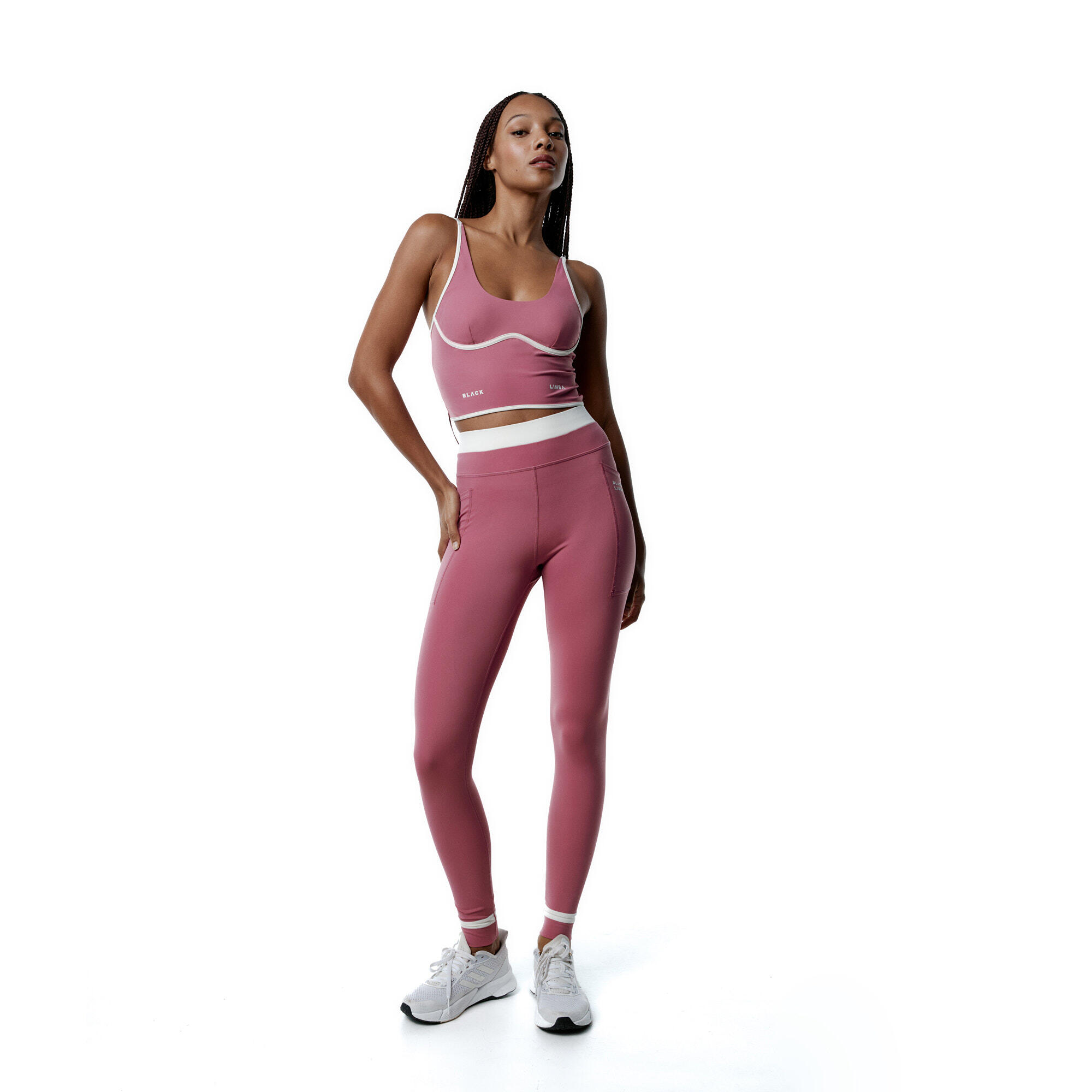 BLACK LIMBA Conjunto desportivo Top+Legging CourtEdge das mulher Black Limba