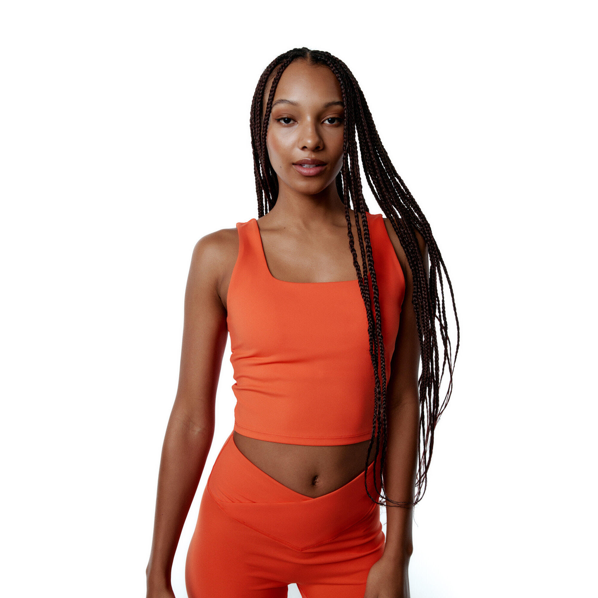 BLACK LIMBA Sujetador Top deportivo Bhakti Sujeción alta de mujer Black Limba Coral