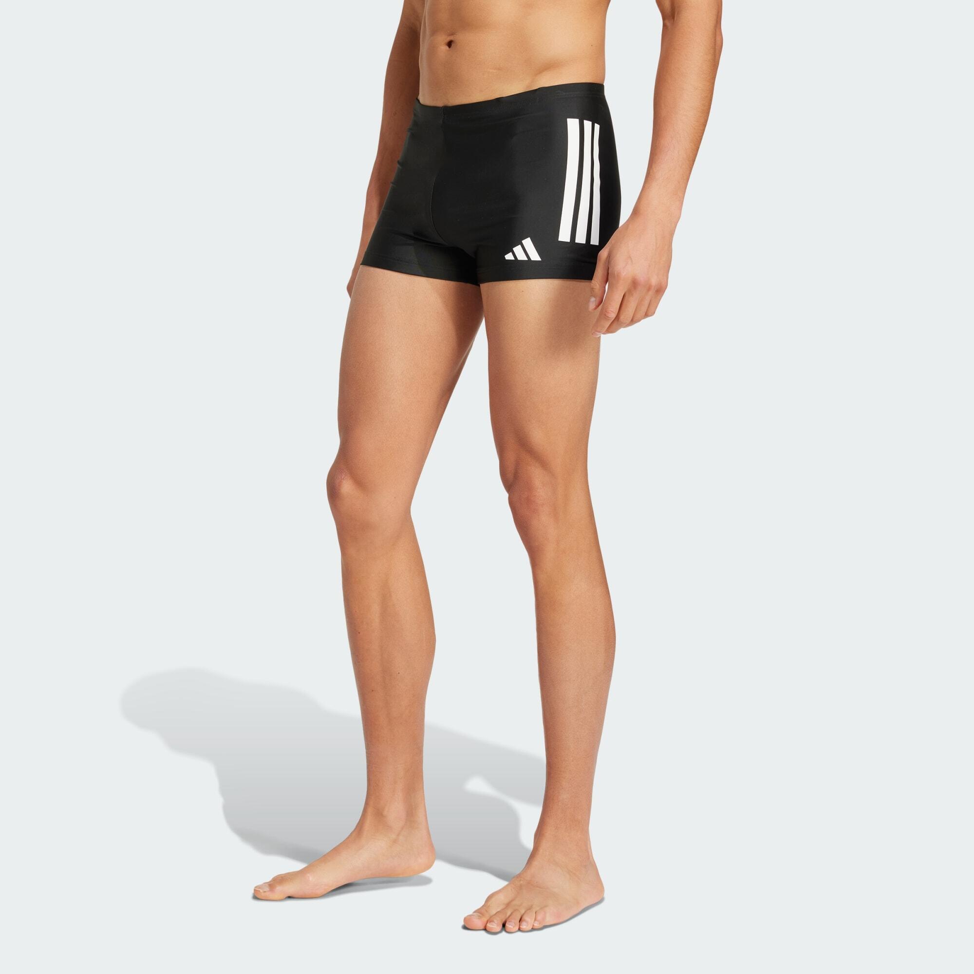 Adidas - Boxer De Natation 3 Bandes 5 Cm - Boxer De Bain - Blanc|noir - S/m - Decathlon