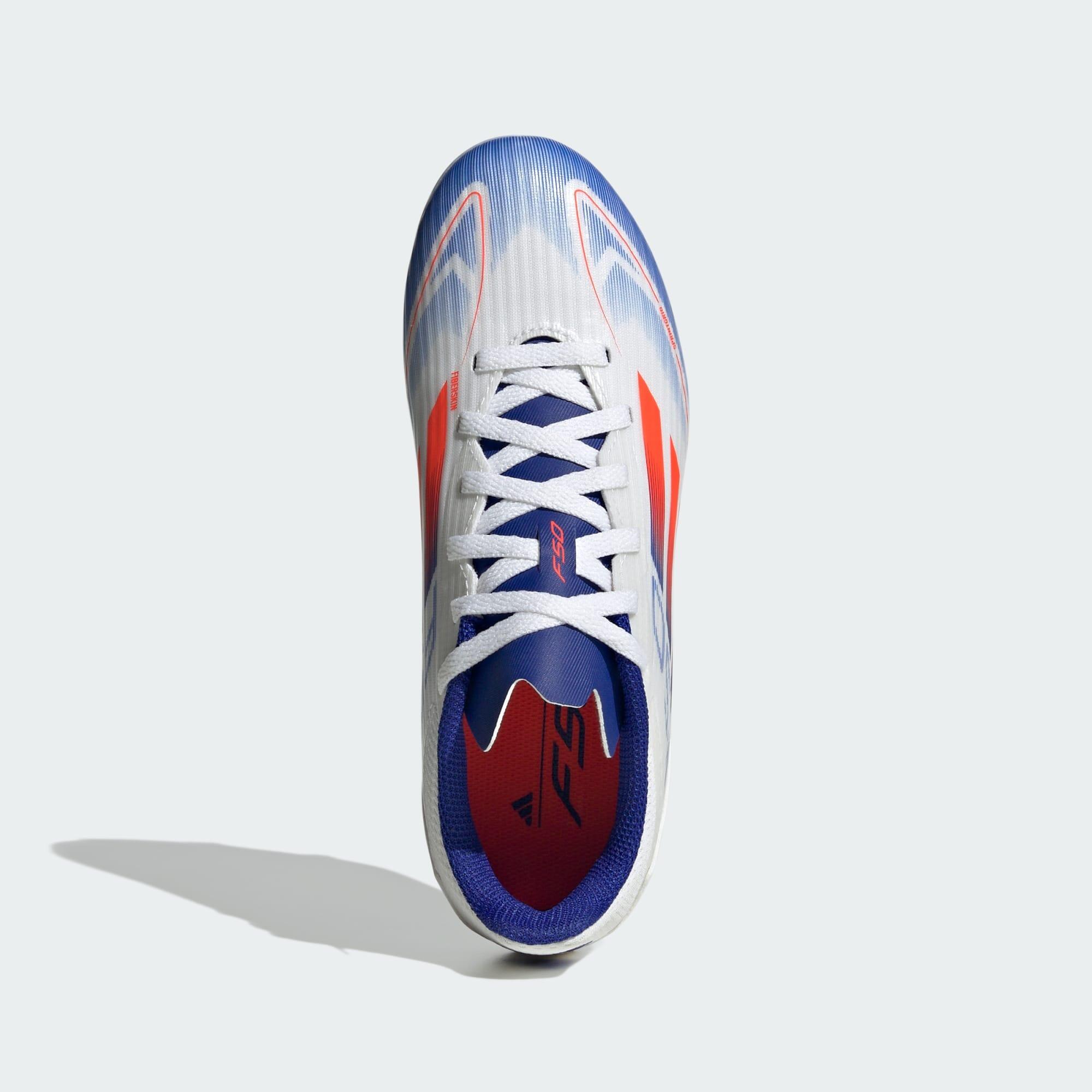 adidas F50 League Multi-Ground Cloud White Solar Red Lucid Blue (GS) — foto 2