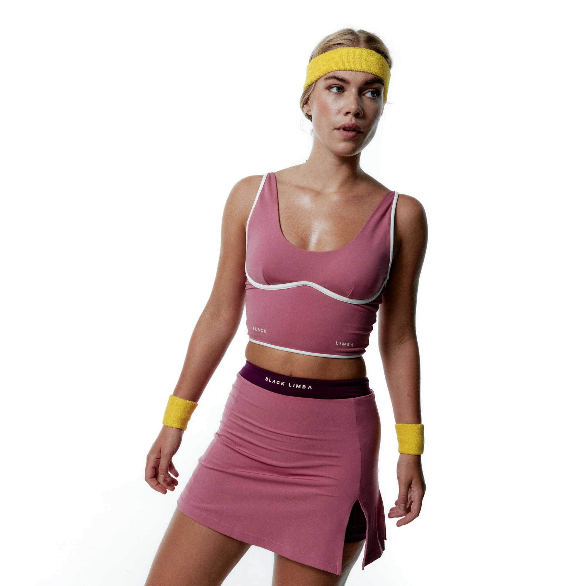 BLACK LIMBA Conjunto deportivo Top+Falda CourtEdge & Power Play  de mujer Black Limba