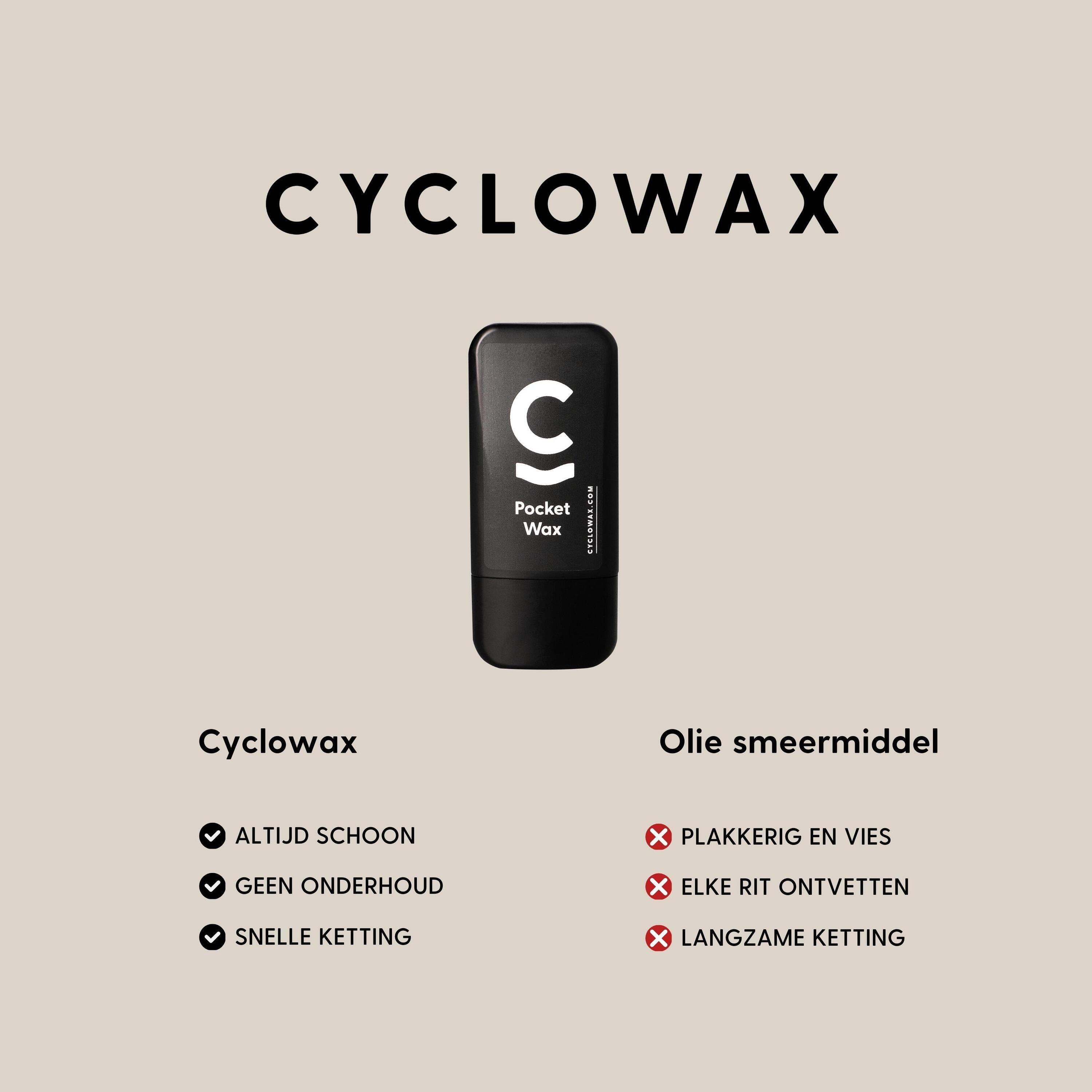 Cyclowax Chaîne de vélo pré-cirée 3/7