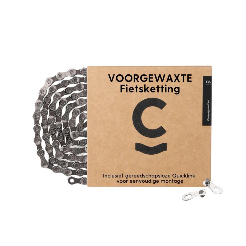 Cyclowax chaîne de vélo pré-cirée Campagnolo Ekar 13S      8995€    CYCLOWAX Cyclowax chaîne de vélo pré-cirée Campagnolo Ekar 13SVendu exclusivement en ligne   