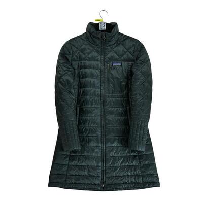 Seconda Mano - Parka lungo in piuma nero per donne - Stato buono