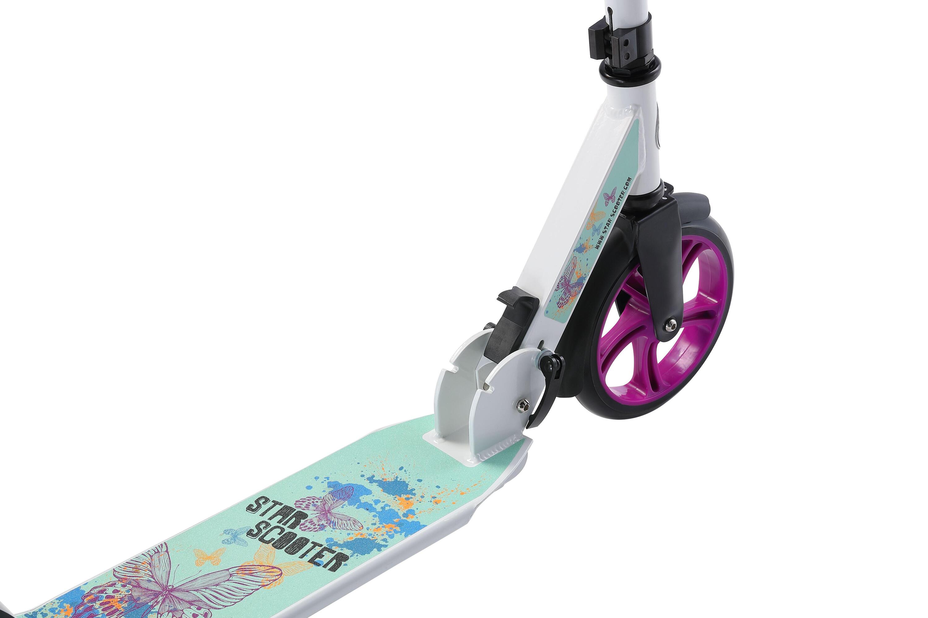STAR SCOOTER Alu City vouwbaar 205mm Cruising wit / turquoise 5/5