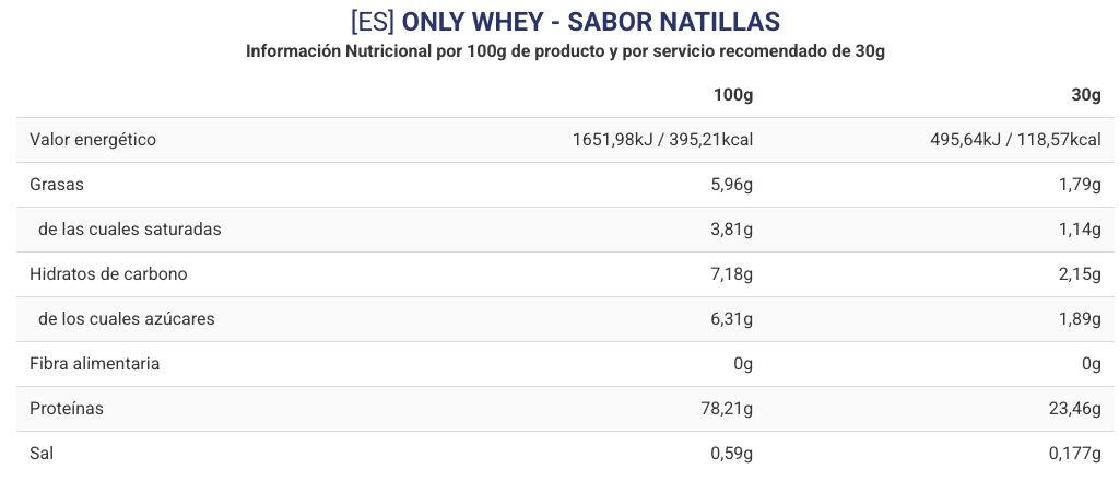 Only whey - 2kg Crème de BIG 4/5