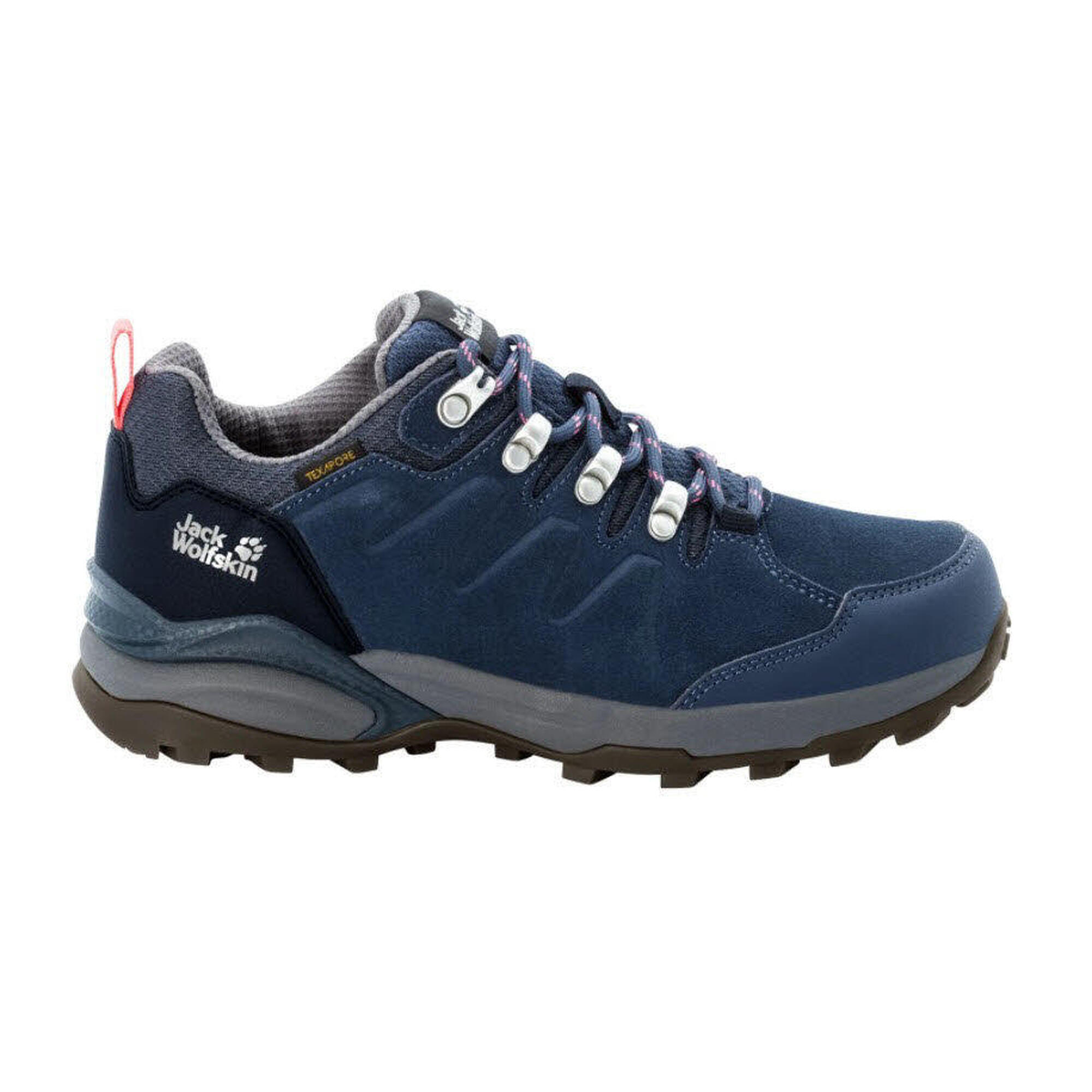Jack Wolfskin - Chaussures De Trekking Pour Femmes Jack Wolfskin Refugio Texapore Low - Chaussure D'Approche - Bleu - Decathlon